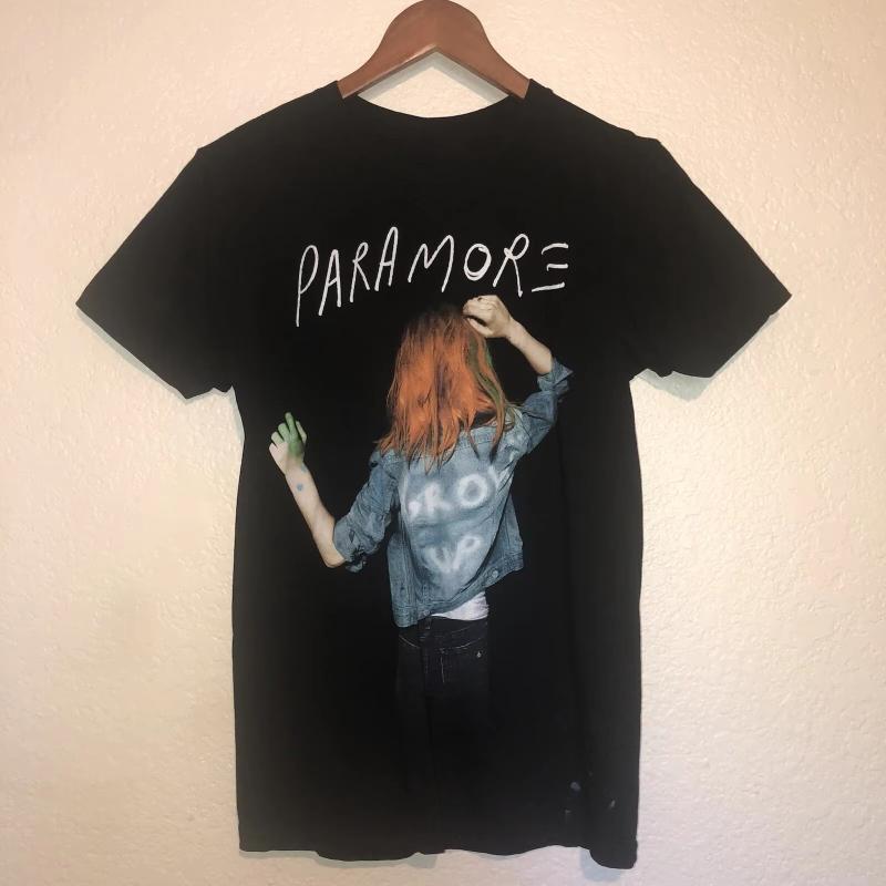 Винтажная хлопковая футболка Paramore Американская рок-группа Концертный тур Monumentour Короткий рукав Лето Мужская Женская Ретро Y2K Уличная одежда