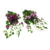 Artificial Morning Glory Flower Garland Lifelike Reusable Faux Hanging Vines Plant for Wedding Party Patio Balcony Wall