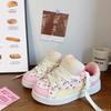 High-value Dopamine Strawberry Bread Shoes Women's Board Shoes Niche Platform Casual Shoes Versatile Students