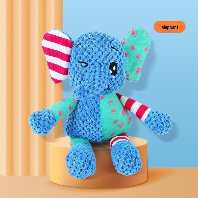 Interactive Cotton Rope Dog Toy with Plush & Sound Features