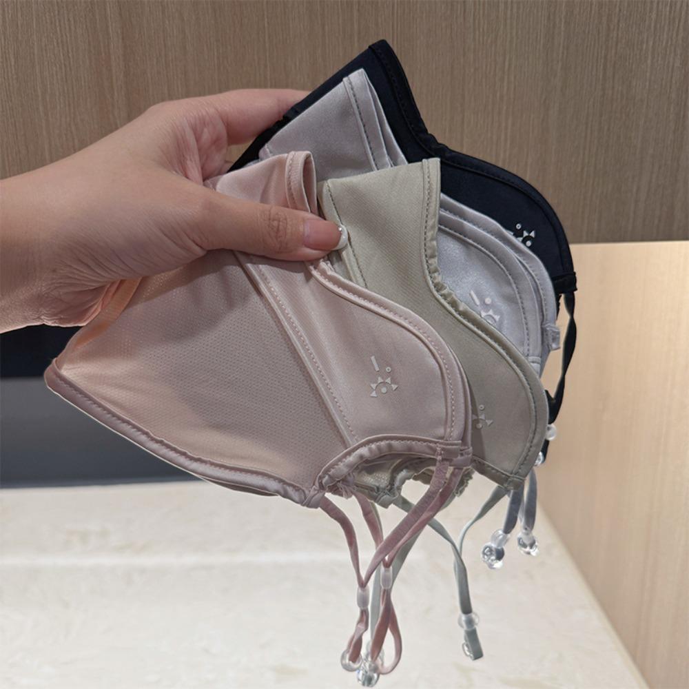 Летняя маска для лица из ледяного шелка, многоразовая, ветрозащита для велоспорта, модная УФ-маска для лица, для езды