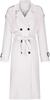 Genuine Lambskin Handmade Long Designer Women White Trench Coat Stylish Leather