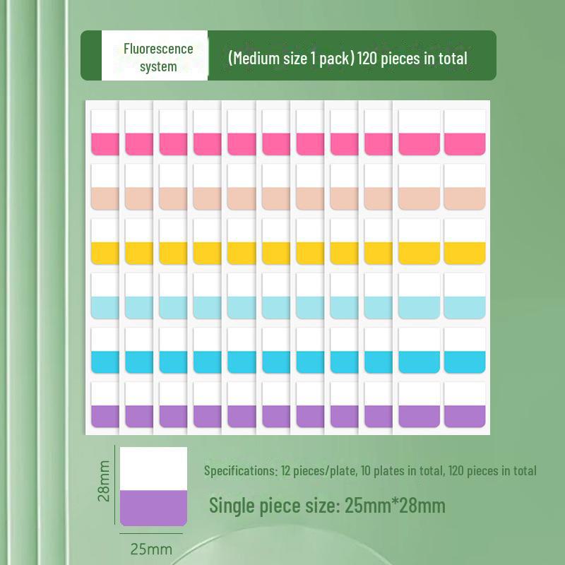 Пользовательские наклейки Morandi Index Label Sticky Notes – флуоресцентные закладки для студентов