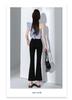 Four season high waisted micro flared pants slim fit jeans comfortable and casual cropped pants