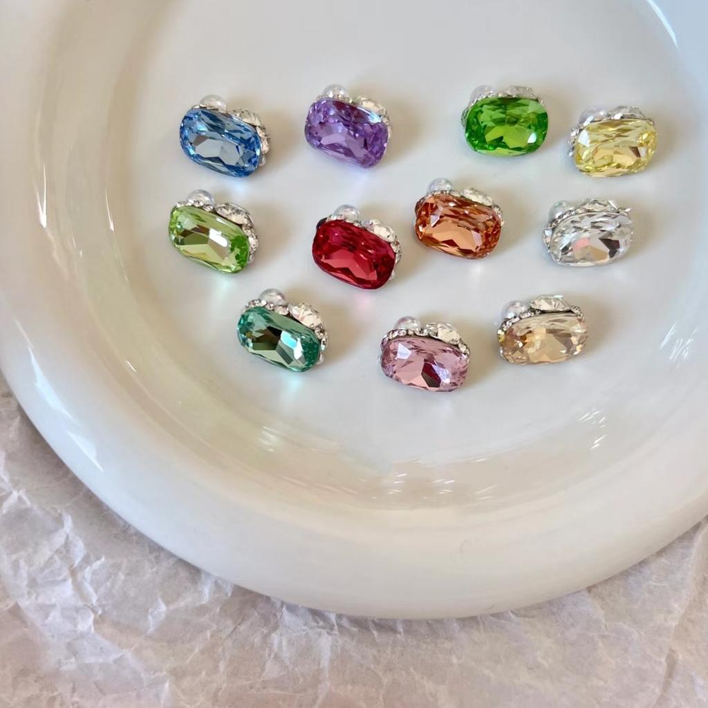 10 * 14 мм заостренное дно большая подушечка маникюр алмаз стекло закругленный угол ногти аксессуары для маникюра своими руками ювелирные изделия хрустальный маникюр алмаз