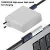 140W Type C Magnetic Adapter For Apple Magsafe 1/2/3 For Macbook Air Pro 90Degree Elbow Usb C Female Fast Charging Converter