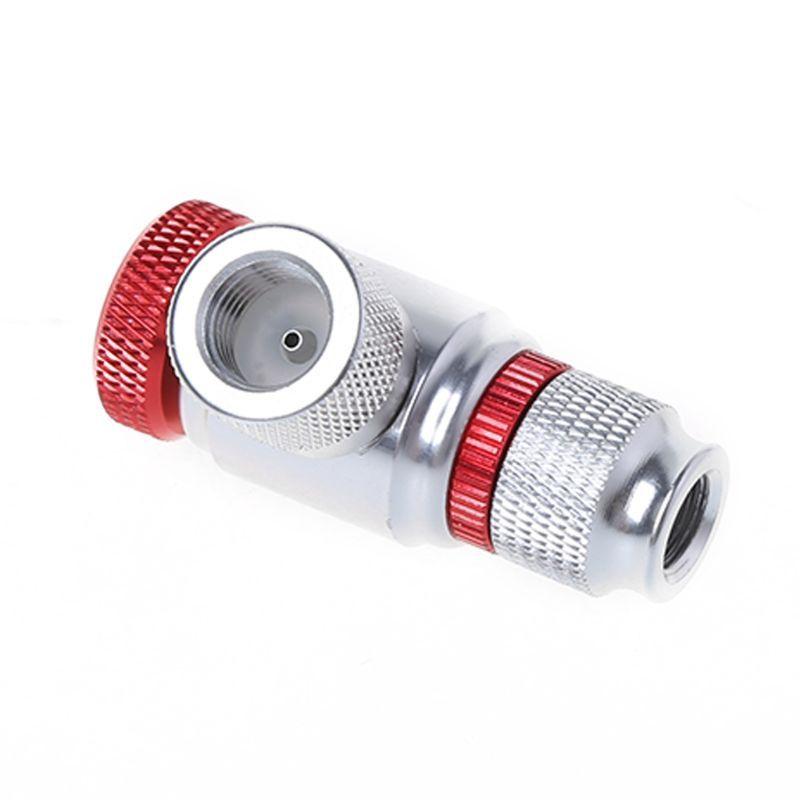Portable Mountain bike CO2 cylinder pump Gas Nozzle Bicycle Fast Inflator Inflatable Head Adapter Riding emergency Accessories