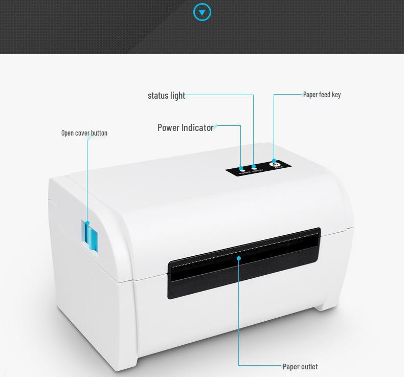110-мм Bluetooth Термопринтер этикеток для накладных экспресс-доставки и FBA