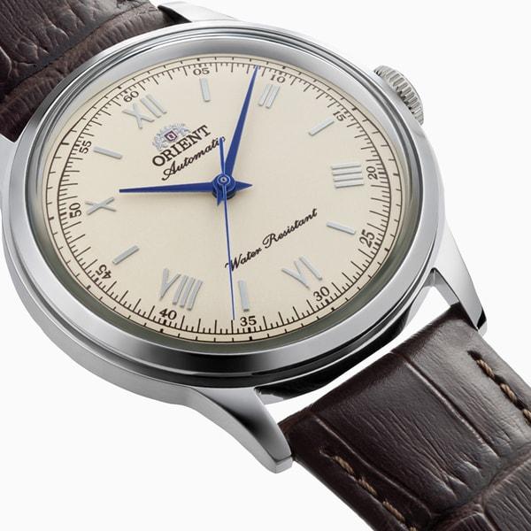 Мужские наручные часы Orient Classic Bambino 38 с кожаным ремешком RN-BB0003Y