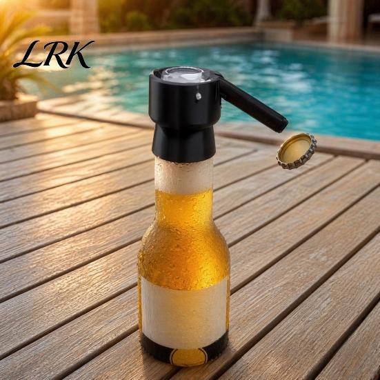 Ergonomic Bottle Opener Opener, Easy One-Hand Use, Push-Down Design Ejection Fun for Parties Barbecues And Gifts Creative