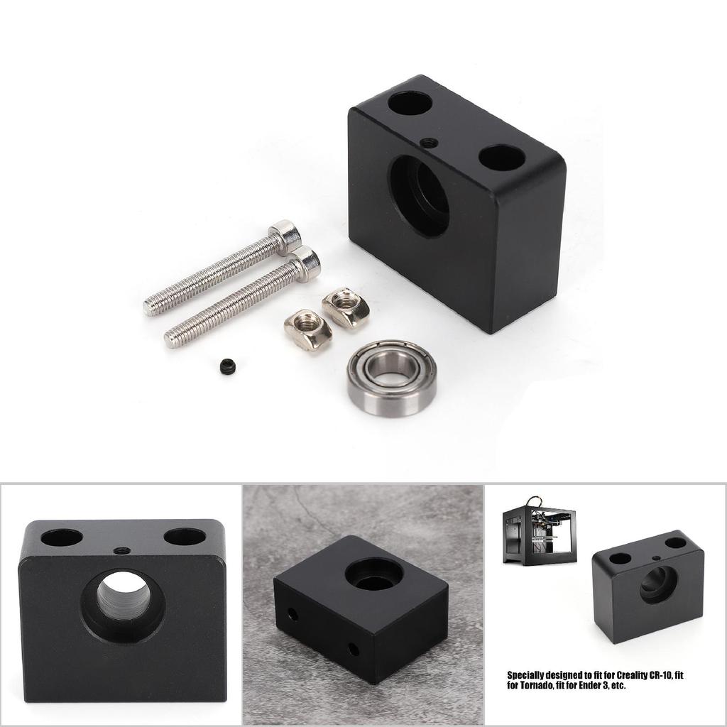 Metal 3D Printer Parts Z Axle Screw Nut Bearing Housing Bracket for Creality CR 10
