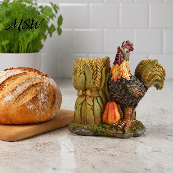 Thanksgiving Table Decor Autumn Harvest Figurine Ornament, Decorative Resin Statue, Turkey/Scarecrow/Pumpkin Festive Tabletop Ornament Set Centerpiece