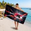 AZ Alkmaar Custom Beach Towel, Personalized Name Text Print, Football Logo Soft Quick‑Dry Towel Holiday Gift