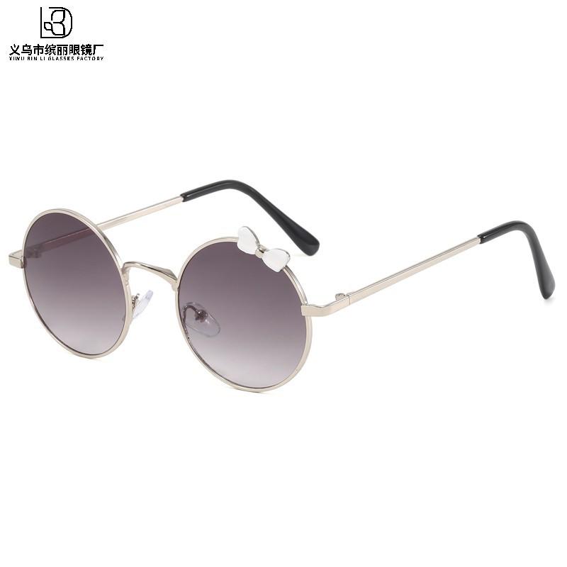 Модные декоративные очки для мальчиков и девочек, очки для отпуска на море, симпатичная детская солнцезащитная оправа с бантом