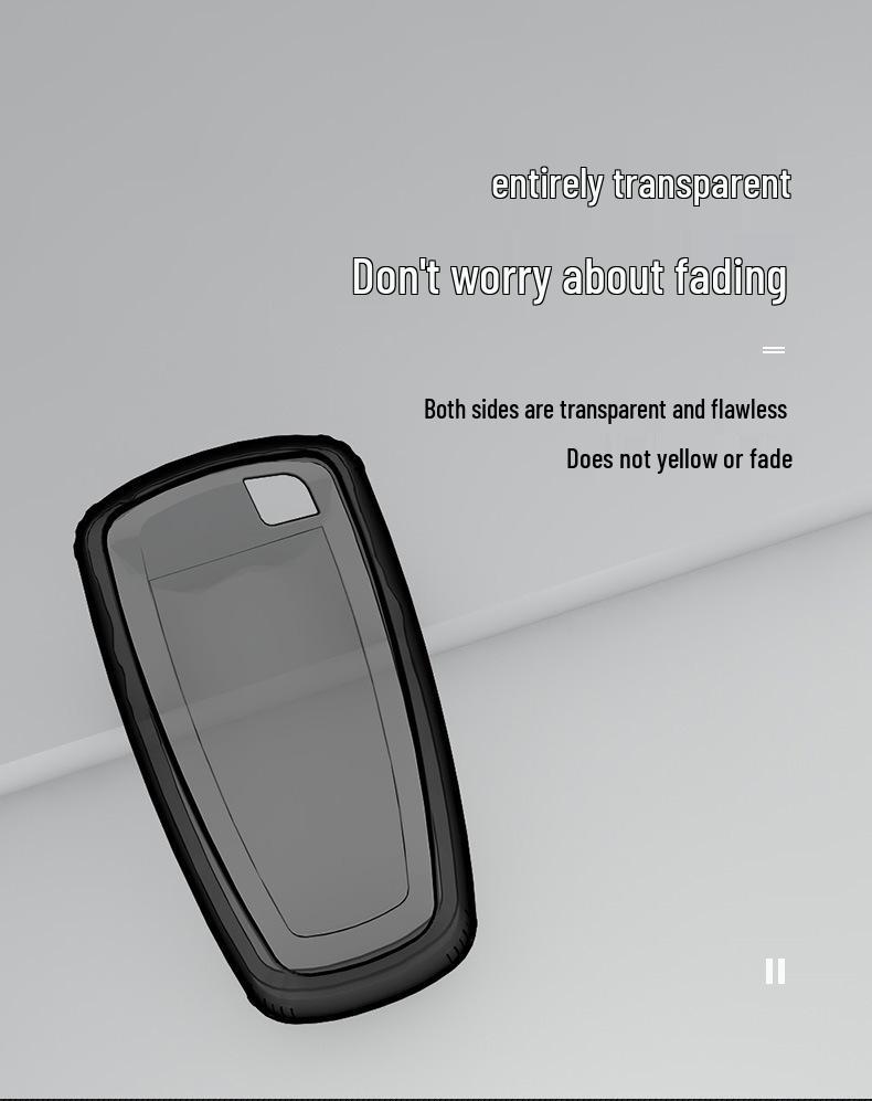 Чехол для ключа Ford Focus для Mondeo, Everest, Ecosport, Ranger - Прозрачный чехол для мужчин и женщин