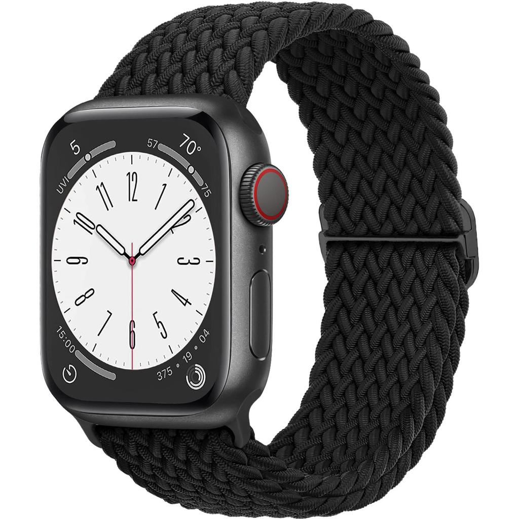 Плетеный Solo Loop для Apple Watch ремешок 44мм 40мм 49мм 45мм 41мм 46мм Эластичный браслет iWatch series 8 3 se 6 Ultra 2 9 10 ремешки