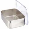 Kotobuki Metal Industries 18-8 Deep Kitchen Tray with AS Lid, Large (315 X 220 Mm)