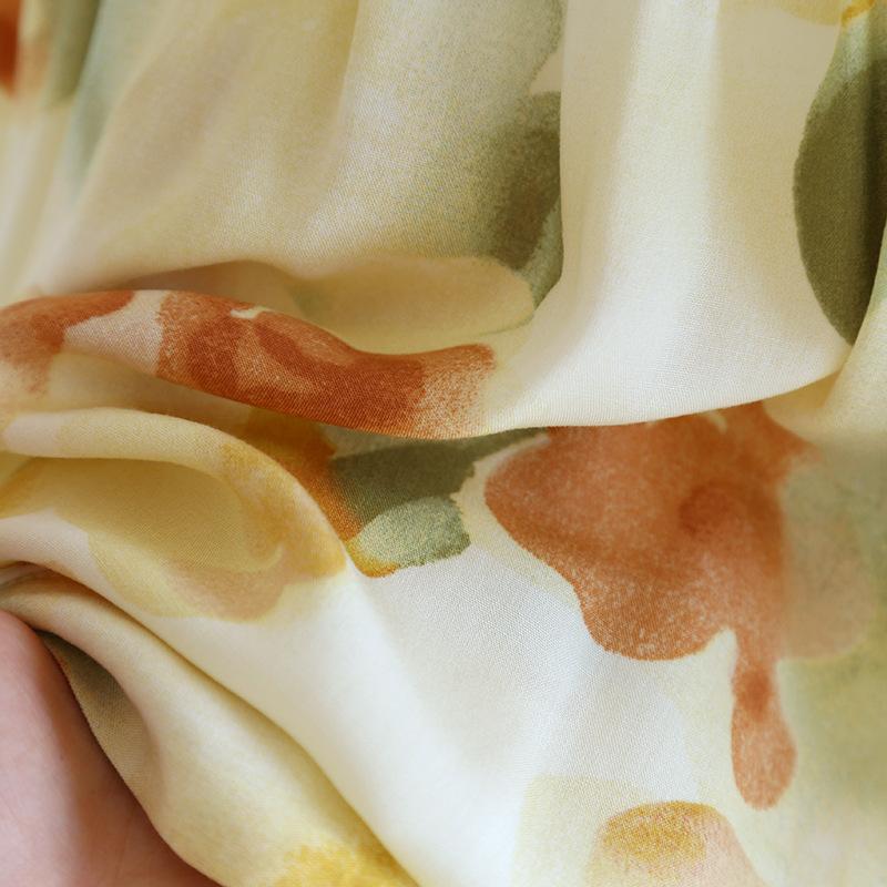 2026 Новый летний женский пижамный комплект, вискозное волокно, шорты с коротким рукавом, комплект из двух предметов, тонкая домашняя ярость с крупным цветочным принтом