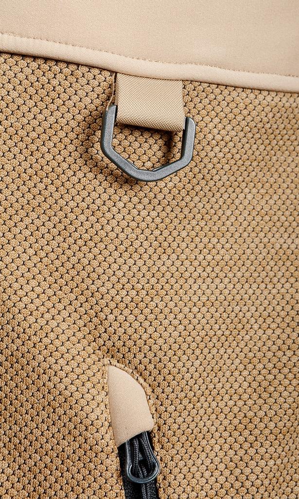 Outdoor Softshell Jacket, Beige, Men' Work Sweatshirt, Reflective Details, Size 1 Pc