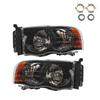 Dodge Ram 2002-2005 Черная Галогеновая Фара Половина Сборки