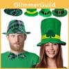 St. Patrick's Day Irish Leprechaun Shamrock Velvet Hat Adult Fancy Dress Accessory
