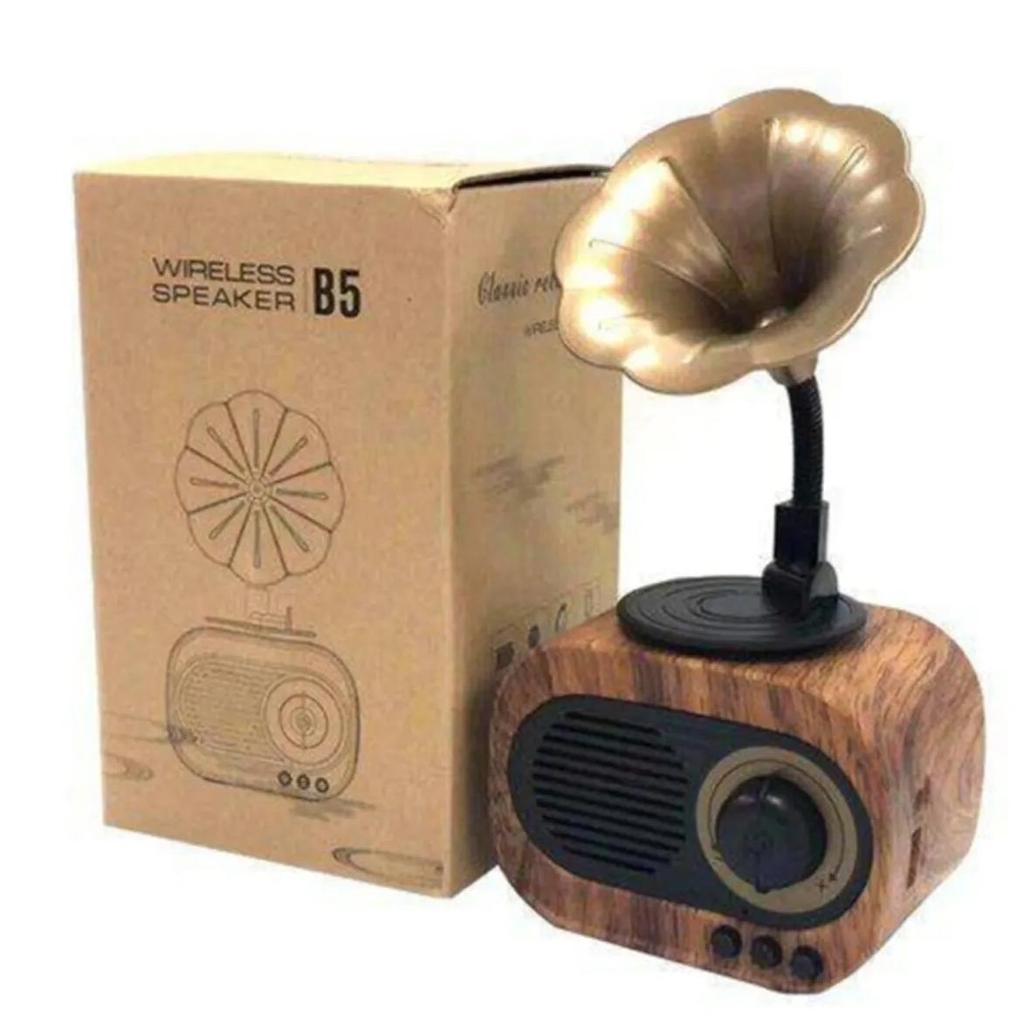 Ностальгический мини-радио граммофон Bluetooth-динамик Fm Usb Sd High Sound Speaker