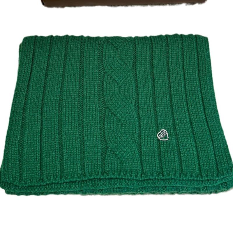 Wool Knitted Solid Color Scarf Couple Versatile Autumn and Winter Scarf Solid Color Warm Scarf Christmas Scarf Hot Sale