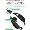 2Pcs ABS plastic Steering Wheel Paddle Shift Extension Cover Carbon Fiber Pattern Black