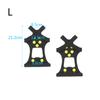 1 Pair 10 Studs Hiking Anti-slip Grips Cleats Snow Shoes Spikes Crampons Anti-Skid Ice Gripper