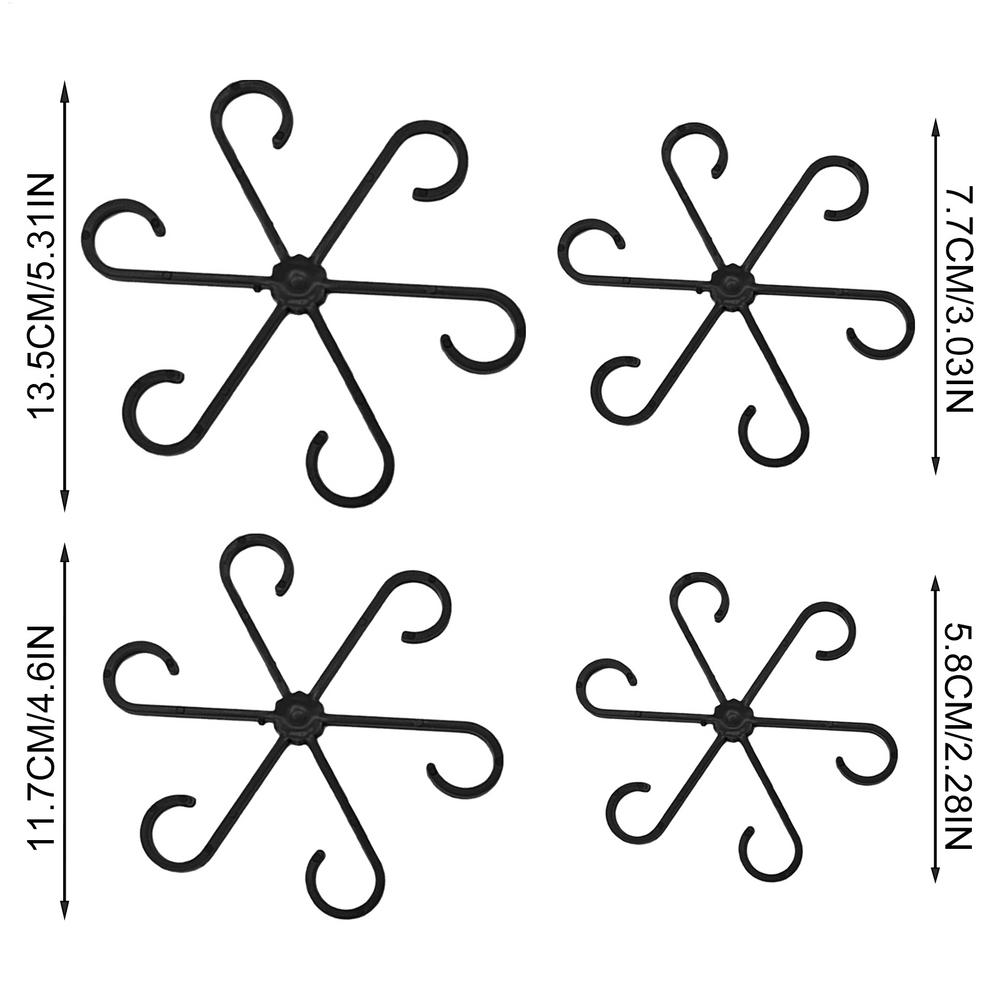 4pcs Plant Stem Support Clips, Flower Stem Gathering Frame For Climbing Plant Stems Support And Vines Grow Upright Fixed Clip