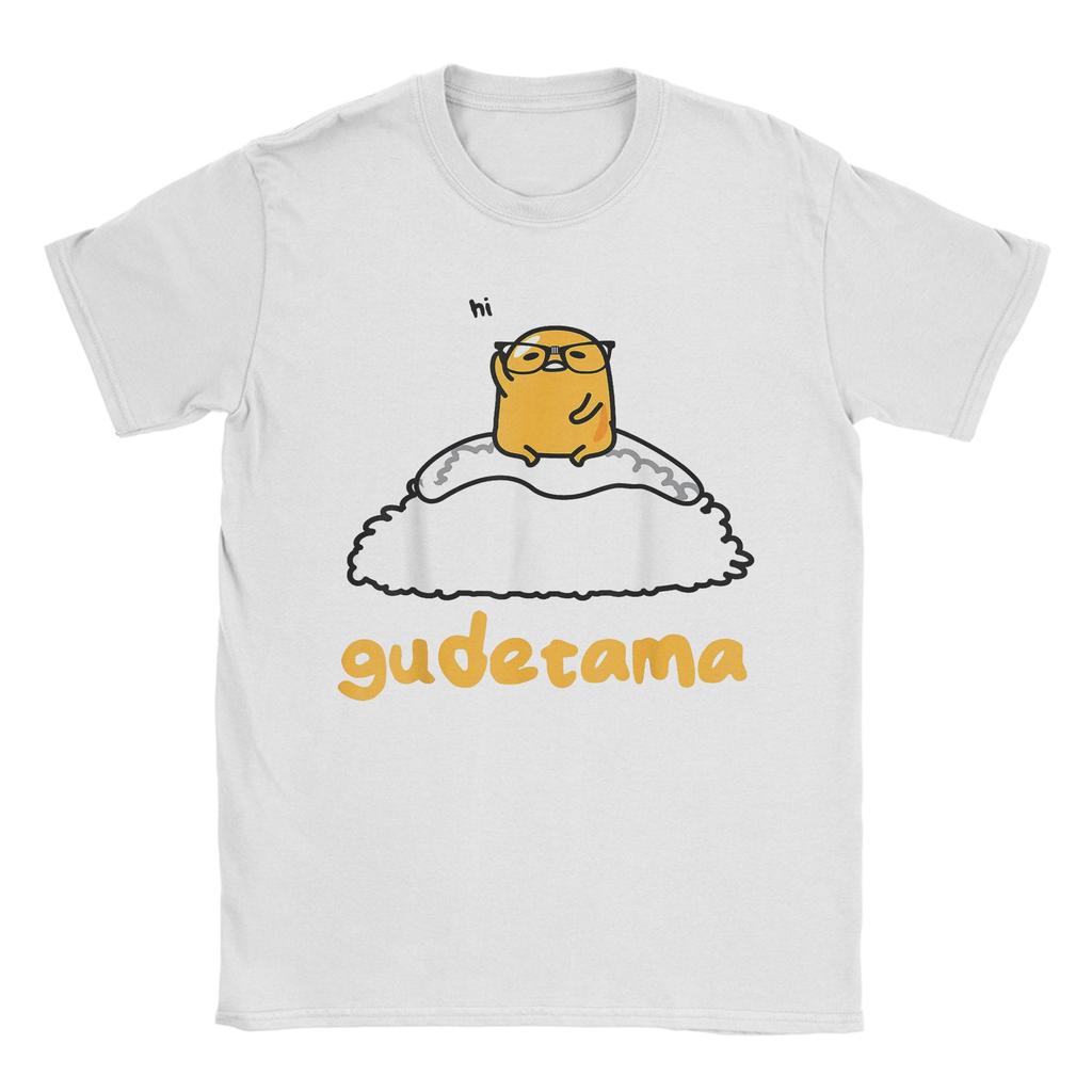 Повседневная футболка Gudetama "Вы заслужили поспать" для мужчин, с круглым вырезом, короткий рукав, хлопковый летний топ