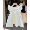 Infant Girls Satin Princess Dress First Birthday Zhouzhuang Ceremony Formal Gown Special Occasion Party Outfit
