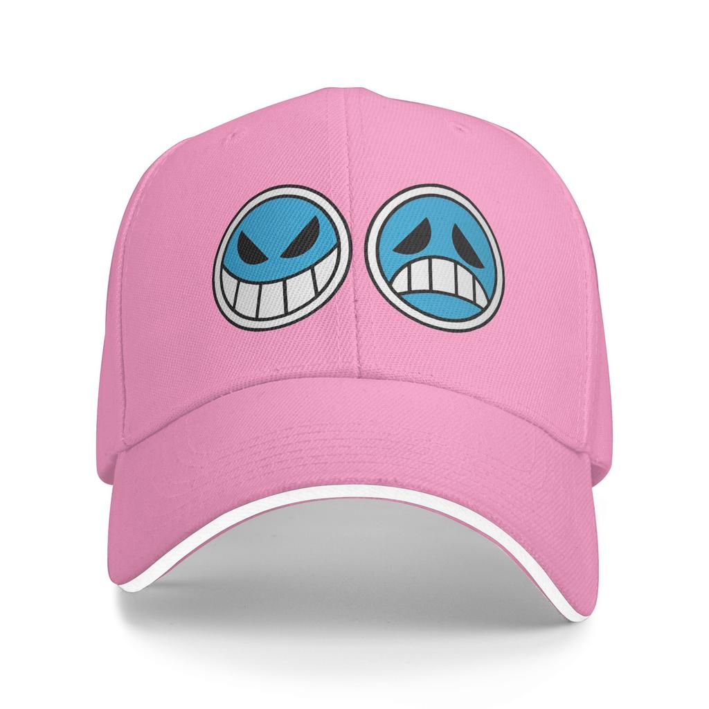 Ace Logo One Piece Flag Baseball Cap Fashion  Sandwich Hat Unisex Adjustable Sun Cap Outdoor