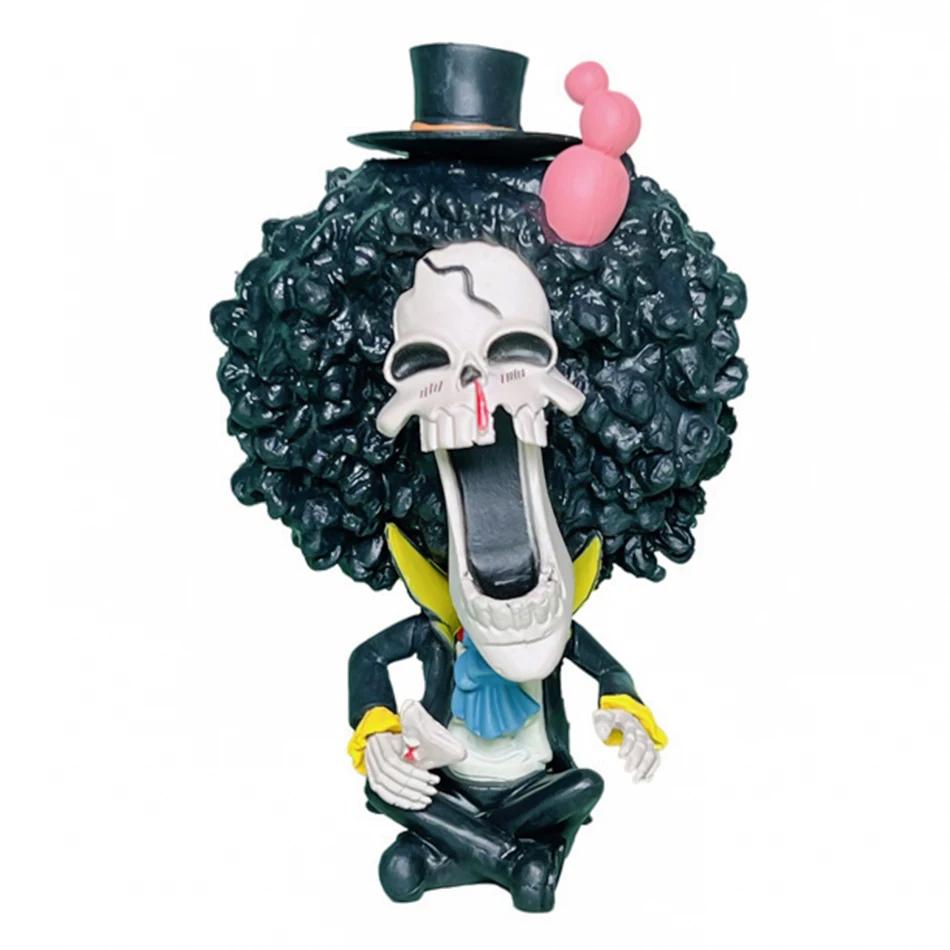 Аниме Q-версия One Piece Большая голова Роуд Фейсулонцзяобаас Императрица Ручная работа Сидящая кукла ПВХ Модель Аниме Милое украшение Подарок