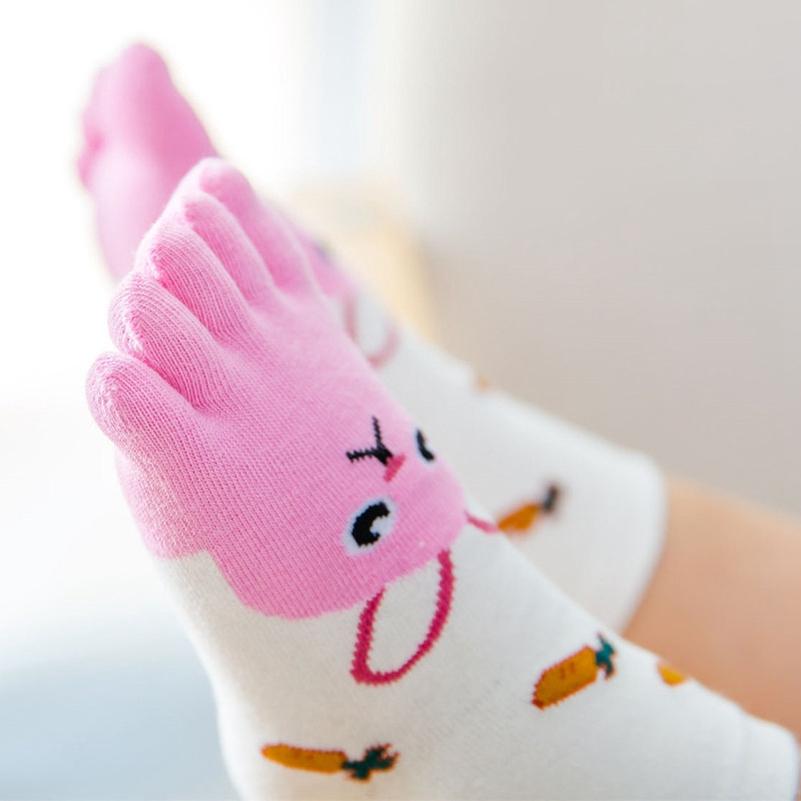 Toe Socks Kids Five Finger Sock Lovely Children Socks Cotton Animal Boys Girls Socks