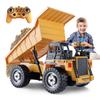 New 2.4G Remote Control Excavator Dump Truck Rc Model Car Toy Professional Alloy Plastic Simulation Construction Vehicle For Kid
