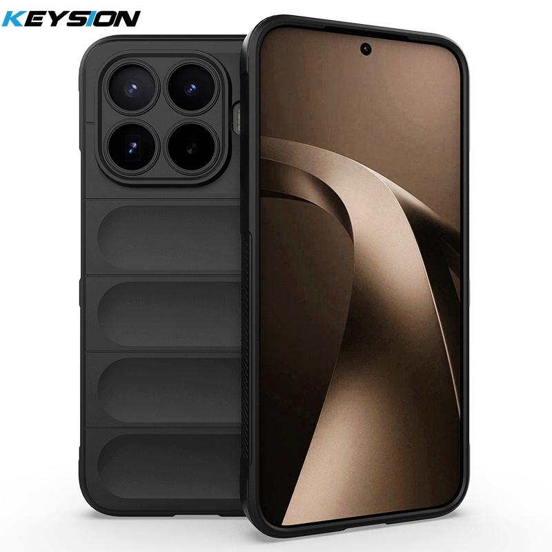 KEYSION Прочный противоударный матовый чехол для телефона Xiaomi 17T Pro 5G Противоскользящая мягкая силиконовая задняя крышка для телефона Xiaomi 17T 5G