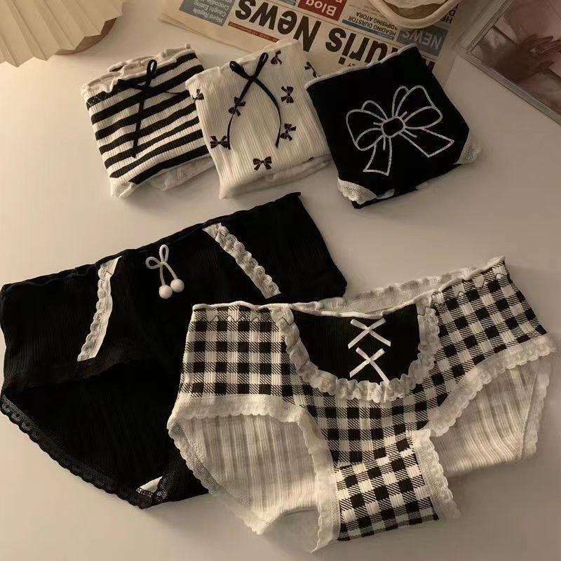 Милое милое сексуальное нижнее белье для женщин антибактериальные бесследные трусы средней талии для девочек