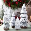 Mini Christmas Tree Seasonal Decoration Snow Frosted Cedar Artificial Christmas Tree for Home Indoor Winter Mantel Room Holiday