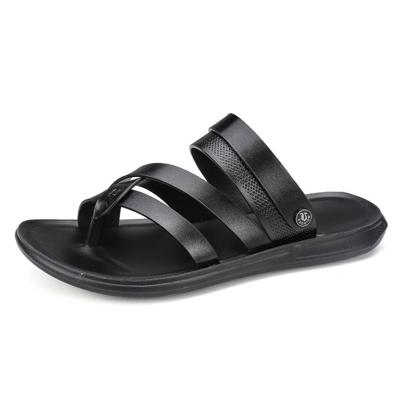 2025 Лето Новые Мужские Белые Кожаные Сандалии Уличные Удобные Дышащие Спортивные Повседневные Нескользящие Пляжные Роскошные Сандалии