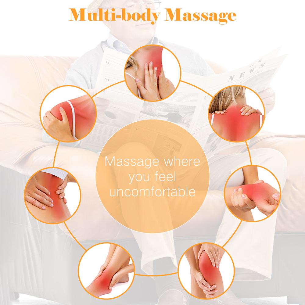 Digital EMS Therapy Machine Electric Muscle Stimulator Pain Relief Full Body Pulse Massager Tens Massage Device Physiotherapy Microcurrent Health Care