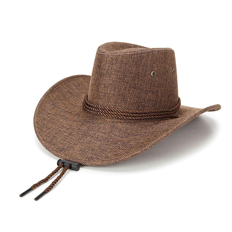 1 шт., льняная солнцезащитная кепка в стиле ретро в британском стиле, ковбойская однотонная мужская дышащая кепка в стиле вестерн