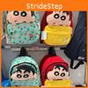 Shinchan Cotton Crayon Print Backpack Versatile Bag With Nylon Material Kids For