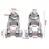 1 пара зажимов для клемм автомобильного аккумулятора, регулируемые токопроводящие колпачки, прочный штифтовой кабель, положительный и отрицательный