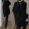 2025 Women's Loose Mid-Length Knit Sweater - Autumn/Winter Korean Style