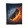 Ice Hockey Hockey Printed Flannel Blanket Soft Versatile Blanket For Bed Sofa Travel Creative Gift Blanket