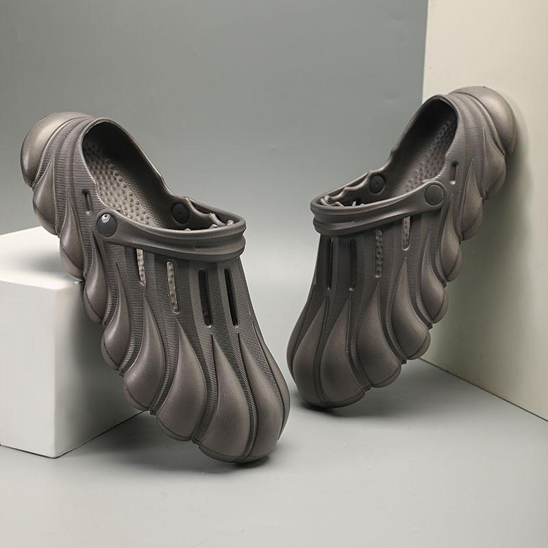 Fashion Kidmi Trendy Men's Slippers Summer Men Shoes Men's Flat Sandals EVA Waterproof Beach Cloud Slippers Casual House Bathroom Slides