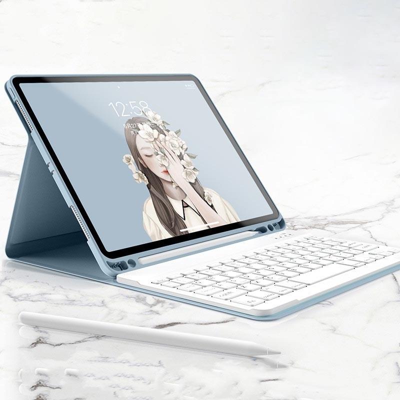 Клавиатура для iPad Pro 12,9, силиконовый флип-чехол с держателем для карандашей, чехол для iPad 12,9 дюймов, 3-й, 4-й, 5-й