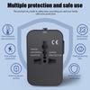 Глобальный универсальный переходник для путешествий, USB-разъемы, адаптер питания переменного тока для ЕС и США, с защитой от детей, блокировкой защитной крышки