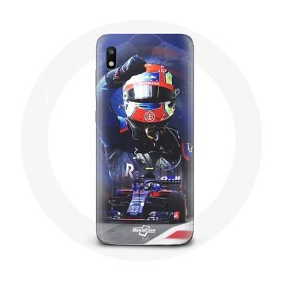 Coque Pour Samsung Galaxy A10 Formule 1 Pierre Gasly Pilote Automobile F1 Rouge Bleu